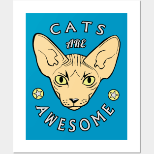 Cool Sphynx Design: Cats Are Awesome Posters and Art